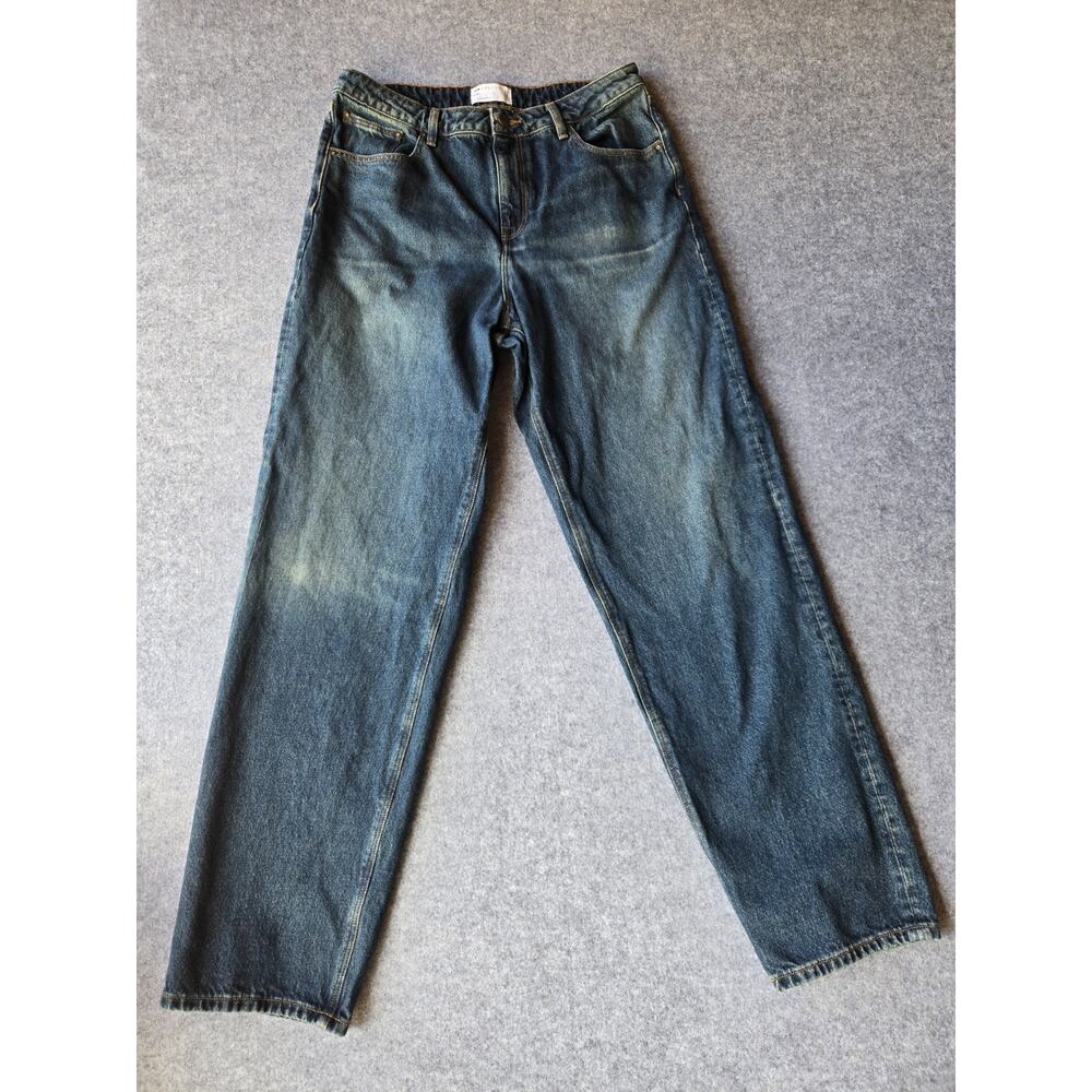 Asos Design Jeans Men's Baggy Dark Wash Denim Wide Leg 33x32.5